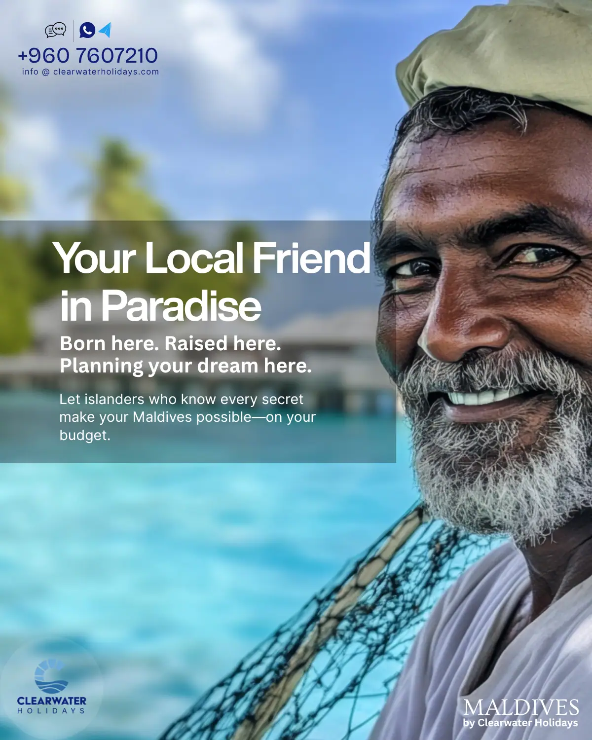 Maldives water villa